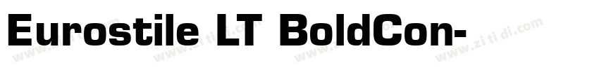 Eurostile LT BoldCon字体转换